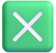 Cross Mark Button emoji, Microsoft design