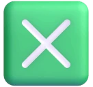 Cross Mark Button emoji on Microsoft
