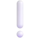 White Exclamation Mark emoji, Microsoft design