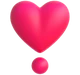 Heart Exclamation emoji, Microsoft design