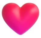 Red Heart emoji on Microsoft