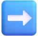 Right Arrow emoji, Microsoft design