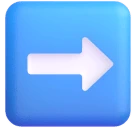 Right Arrow emoji on Microsoft