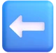 Left Arrow emoji, Microsoft design