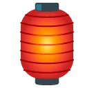 Red Paper Lantern emoji, Samsung design