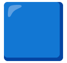 Blue Square emoji, Samsung design