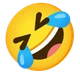 Rolling on the Floor Laughing emoji, Samsung design