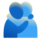 People Hugging emoji, Samsung design