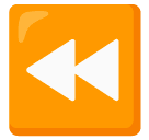 Fast Reverse Button emoji, Samsung design