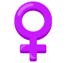Female Sign emoji, Samsung design
