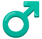 Male Sign emoji, Samsung design