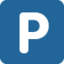 P Button emoji, Twitter / X design