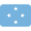 Flag: Micronesia emoji, Twitter / X design