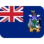 Flag: South Georgia & South Sandwich Islands emoji, Twitter / X design
