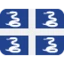 Flag: Martinique emoji, Twitter / X design