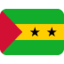 Flag: São Tomé & Príncipe emoji, Twitter / X design
