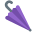 Closed Umbrella emoji, Twitter / X design