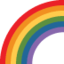 Download Rainbow emoji, Twitter / X style