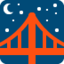 Bridge at Night emoji, Twitter / X design