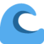 Water Wave emoji, Twitter / X design