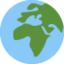 Download Globe Showing Europe-Africa emoji, Twitter / X style