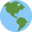 Globe Showing Americas emoji on Discord