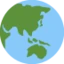 Globe Showing Asia-Australia emoji on Discord