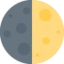First Quarter Moon emoji on Discord