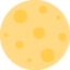 Full Moon emoji, Twitter / X design