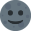 New Moon Face emoji, Twitter / X design