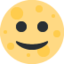 Full Moon Face emoji, Twitter / X design