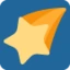 Shooting Star emoji, Twitter / X design