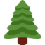 Evergreen Tree emoji, Twitter / X design