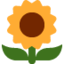Sunflower emoji, Twitter / X design