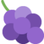 Grapes emoji, Twitter / X design