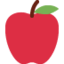 Red Apple emoji, Twitter / X design