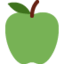 Green Apple emoji, Twitter / X design