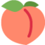 Peach emoji, Twitter / X design