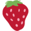 Strawberry emoji, Twitter / X design