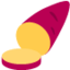 Roasted Sweet Potato emoji, Twitter / X design