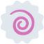 Fish Cake with Swirl emoji, Twitter / X design