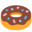 Doughnut emoji, Twitter / X design