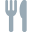 Fork and Knife emoji, Twitter / X design