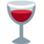 Wine Glass emoji, Twitter / X design
