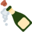 Download Bottle with Popping Cork emoji, Twitter / X style