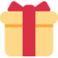 Wrapped Gift emoji, Twitter / X design