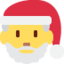 Santa Claus emoji, Twitter / X design