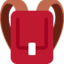 Backpack emoji, Twitter / X design
