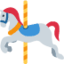 Download Carousel Horse emoji, Twitter / X style