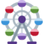 Ferris Wheel emoji, Twitter / X design